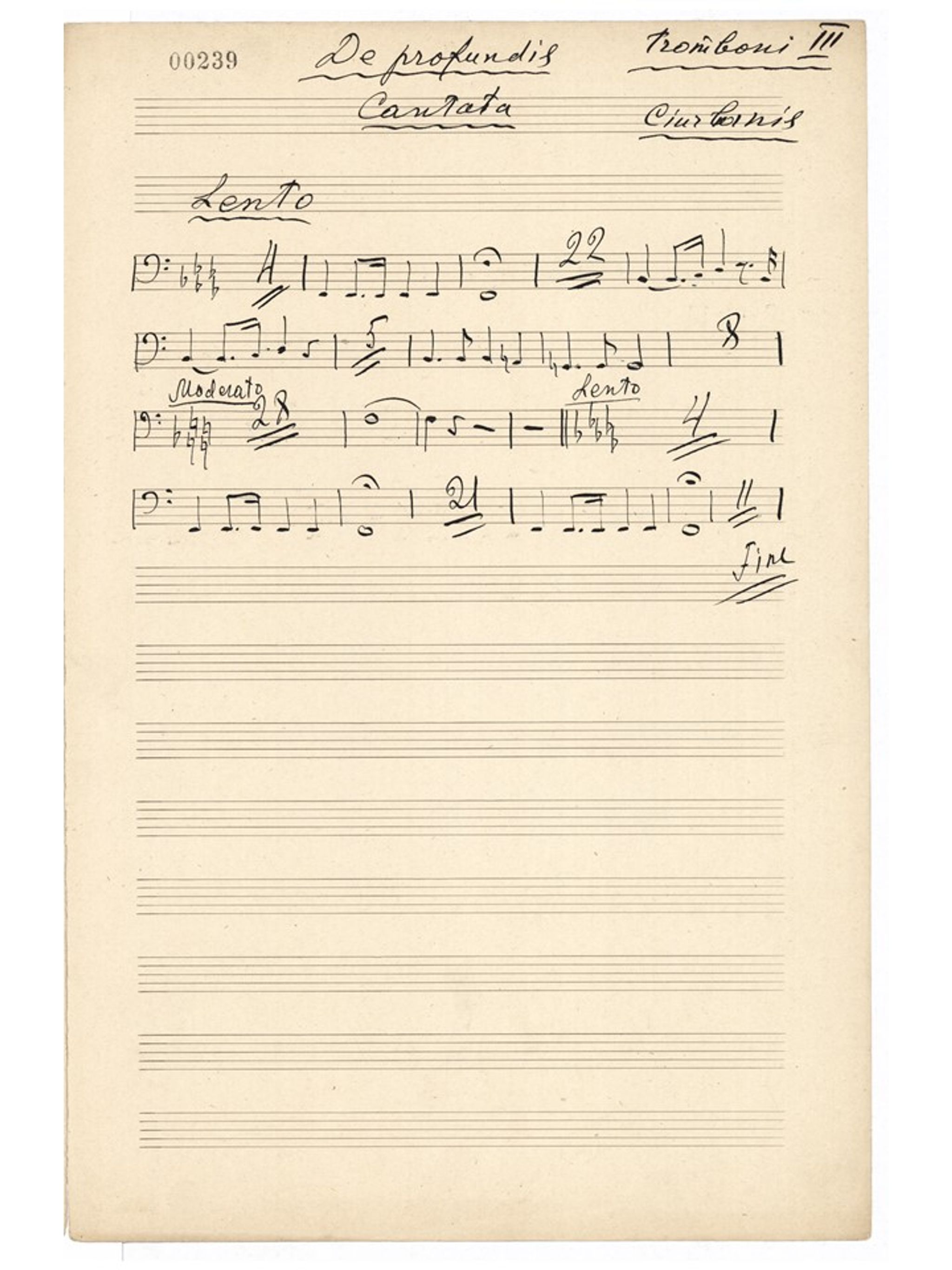 Paveikslėlis elementui: Kantata „De Profundis“. 3-ias trombonas
