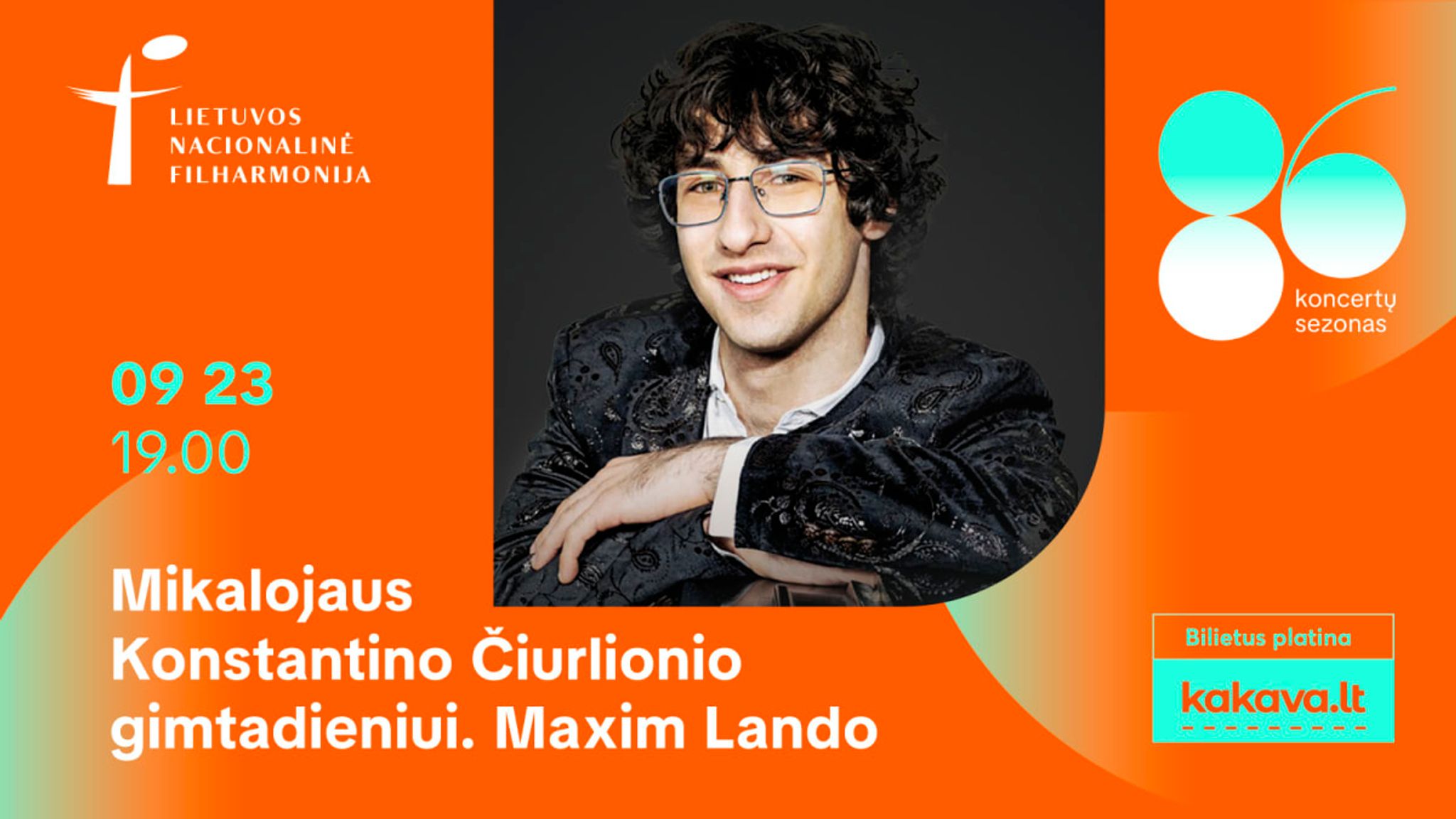 M. K. Čiurlionio gimtadieniui. Maxim Lando 2026