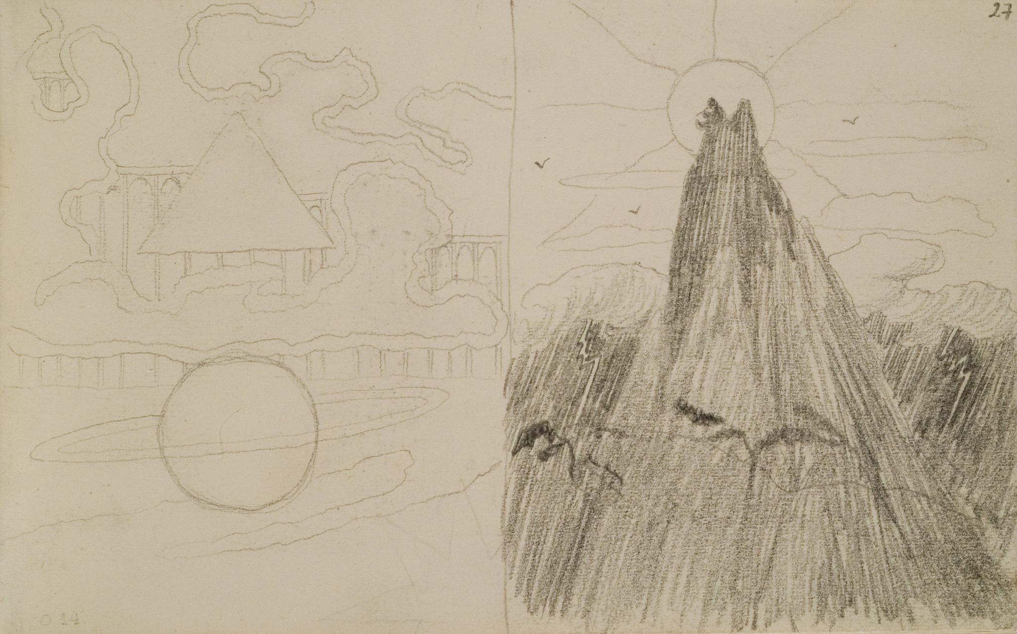 Image for: Sketch for Andante from "Sonata No. 6 (Sonata of the Stars)" and Sketches for Compositions