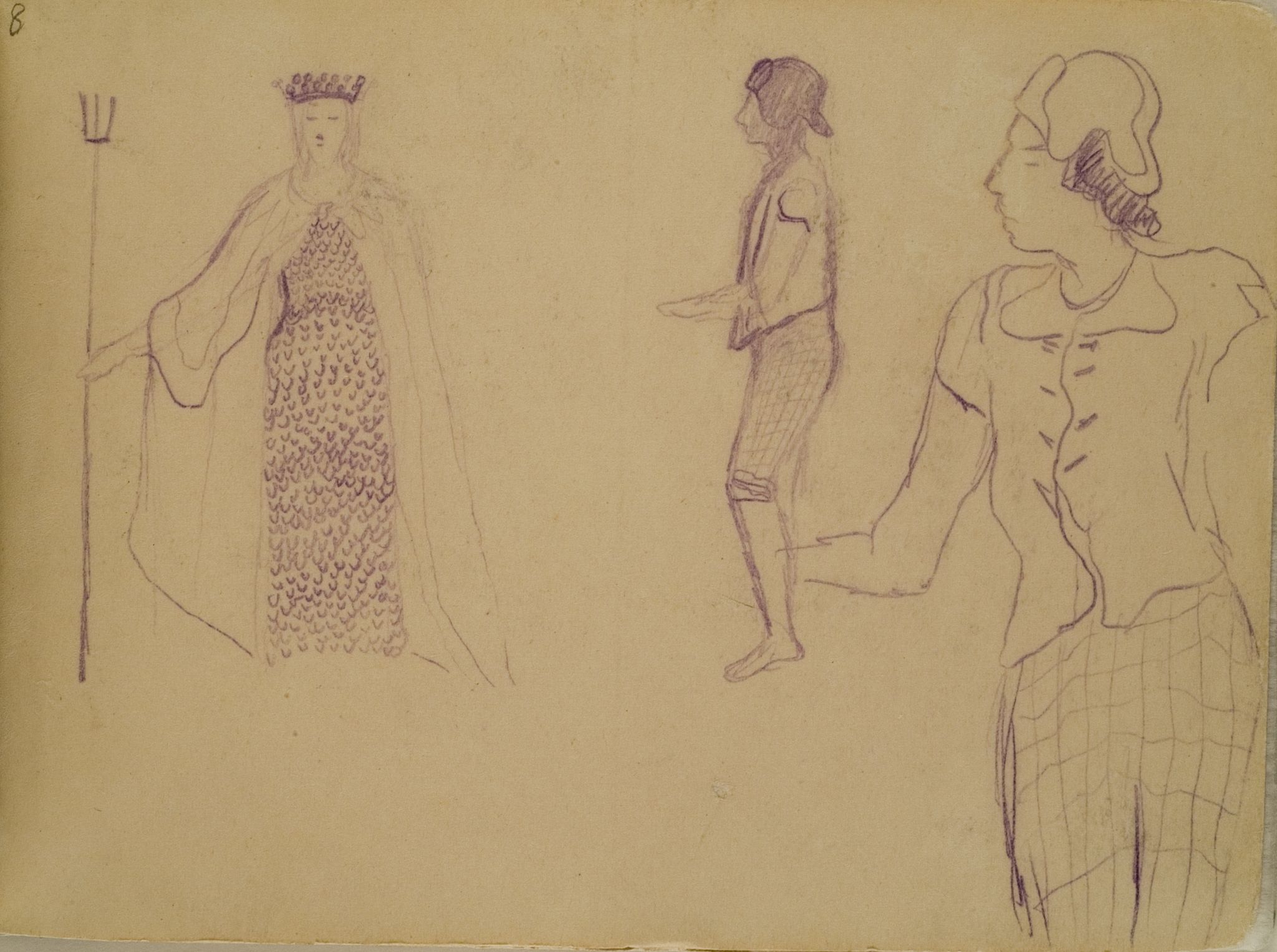 Image for: Designs of Costumes for the Opera "Jūratė"