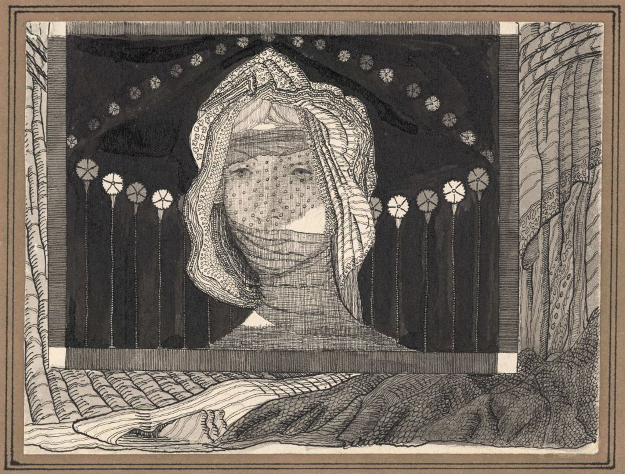 Image for: Composition (A Women with a Veil)