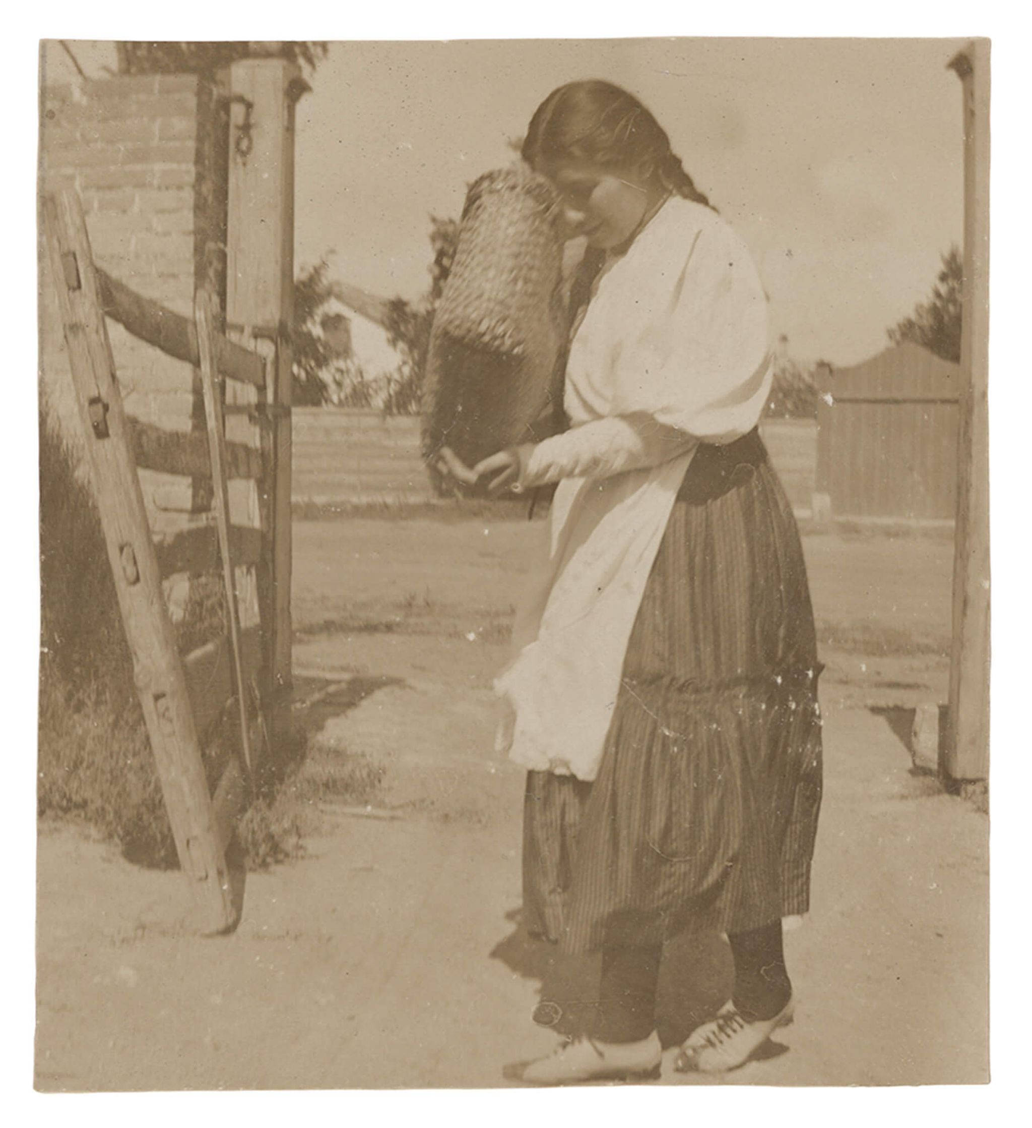 Image for: Young Woman with the Basket