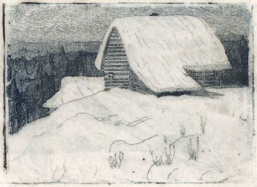 Gallery illustration for Cottage under Snow (Winter)