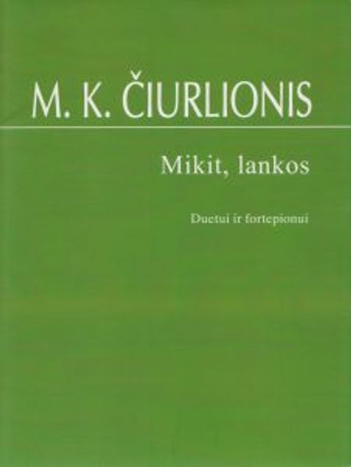 Galerijos kortelės iliustracija Mikit, Lankos: duetui ir fortepijonui