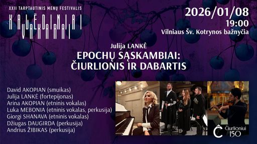 Paveikslėlis elementui: Koncertas „Epochų sąskambiai: Čiurlionis ir dabartis”