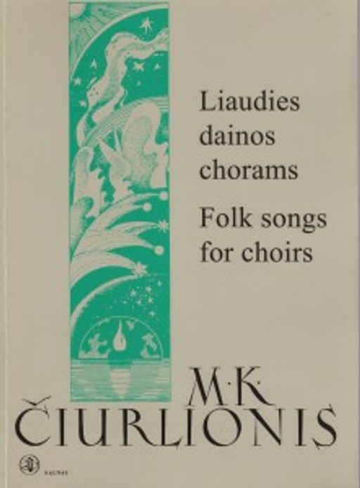 Galerijos kortelės iliustracija Mikalojus Konstantinas Čiurlionis. Liaudies dainos chorams