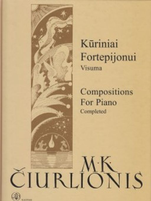 Galerijos kortelės iliustracija Mikalojus Konstantinas Čiurlionis. Kūriniai fortepijonui. Visuma