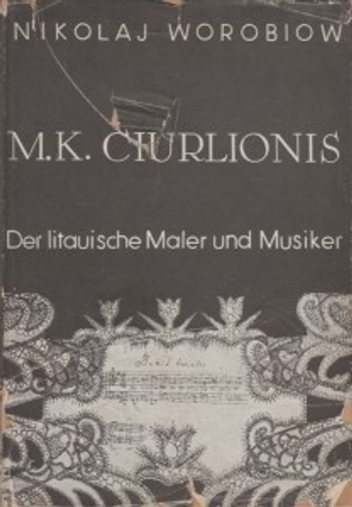 Galerijos kortelės iliustracija M.K. Čiurlionis, der litauische Mahler und Musiker