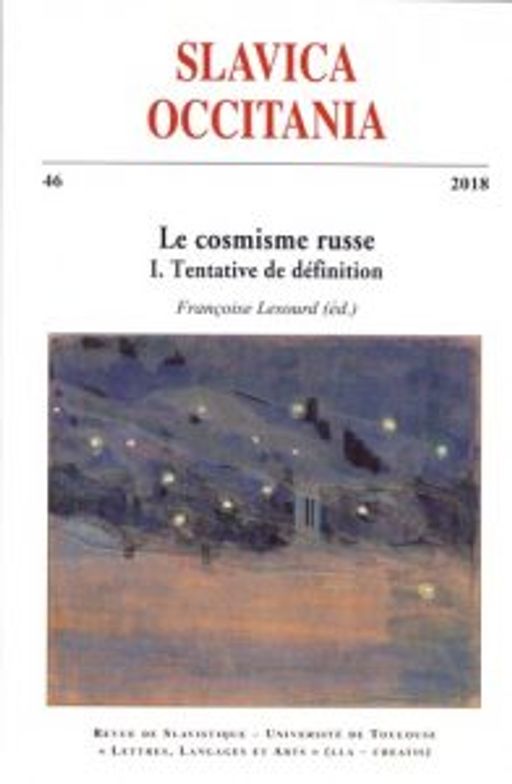 Paveikslėlis elementui: Slavica Occitania N° 46. Le cosmisme russe - Volume 1