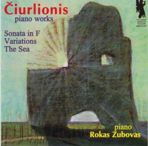 Galerijos kortelės iliustracija Čiurlionis. Piano works Sonata in F Major. Variations. The Sea