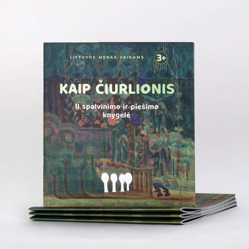Galerijos kortelės iliustracija Spalvinimo ir piešimo knygelė „Kaip Čiurlionis”. II