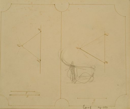 Image for Sketch of a Goat and a Fragment of work drawings of Brother Stasys