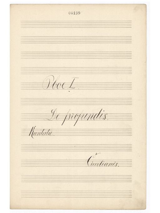 Image for: Cantata "De Profundis". Oboe 1