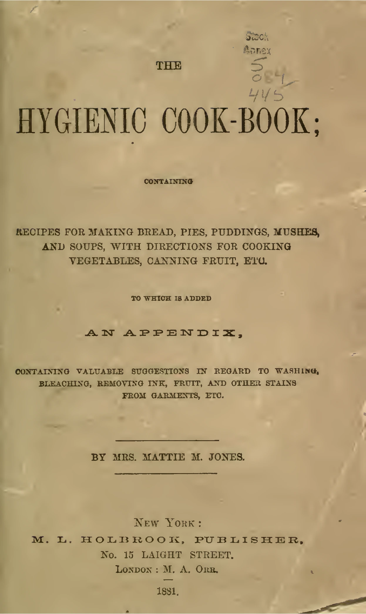The hygienic cook-book (1881)