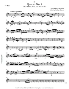 Cover for String Quartet Sheet Music, Vol. 6 showing Ritter String Quartet