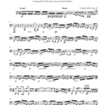 Sheet music for a tuba and piano arrangement of Ernest Gillet's Entr'acte-gavotte, Op. 13 by David Schorr.
