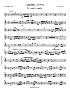 Clarinet 6 Malcolm, Bill - Juggling Clowns