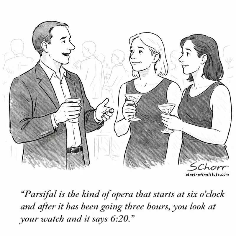 Cartoon of Parsifal joke