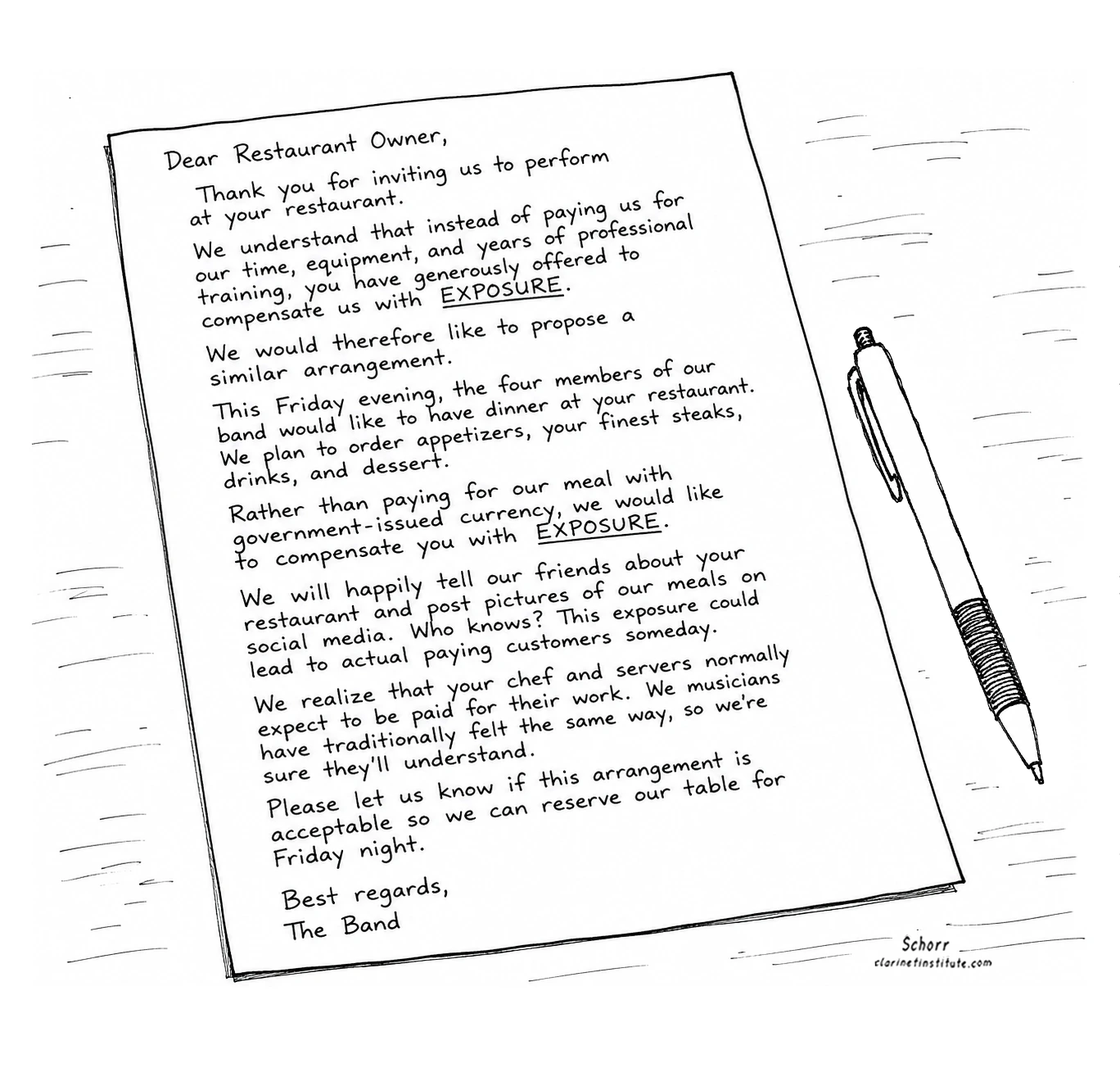 Exposure Letter