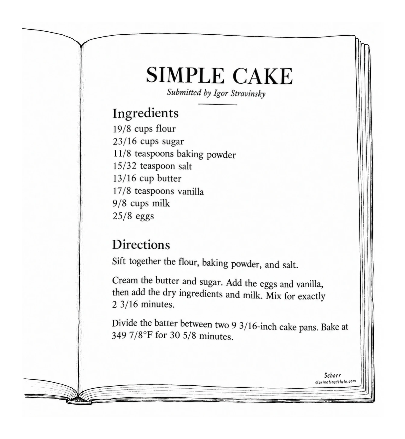 Stravinsky Cake