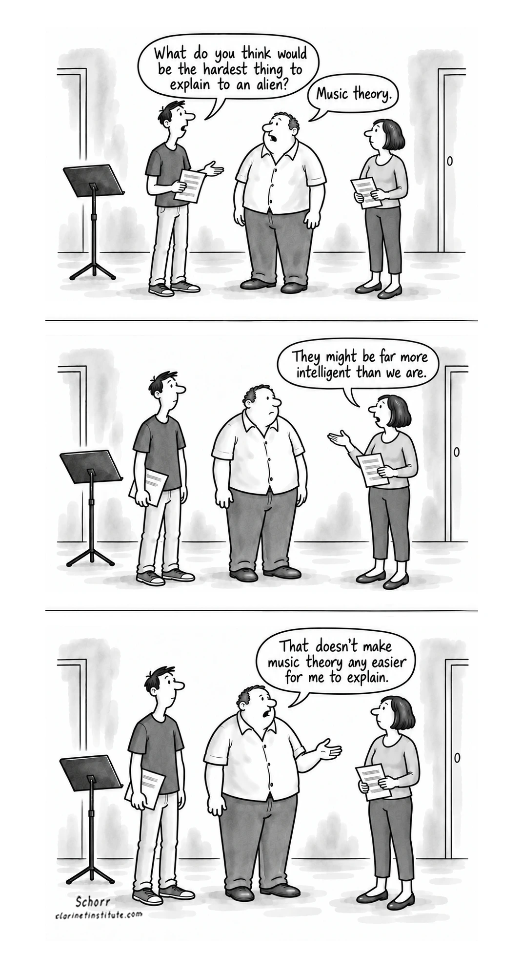 Explaining Music Theory to Aliens