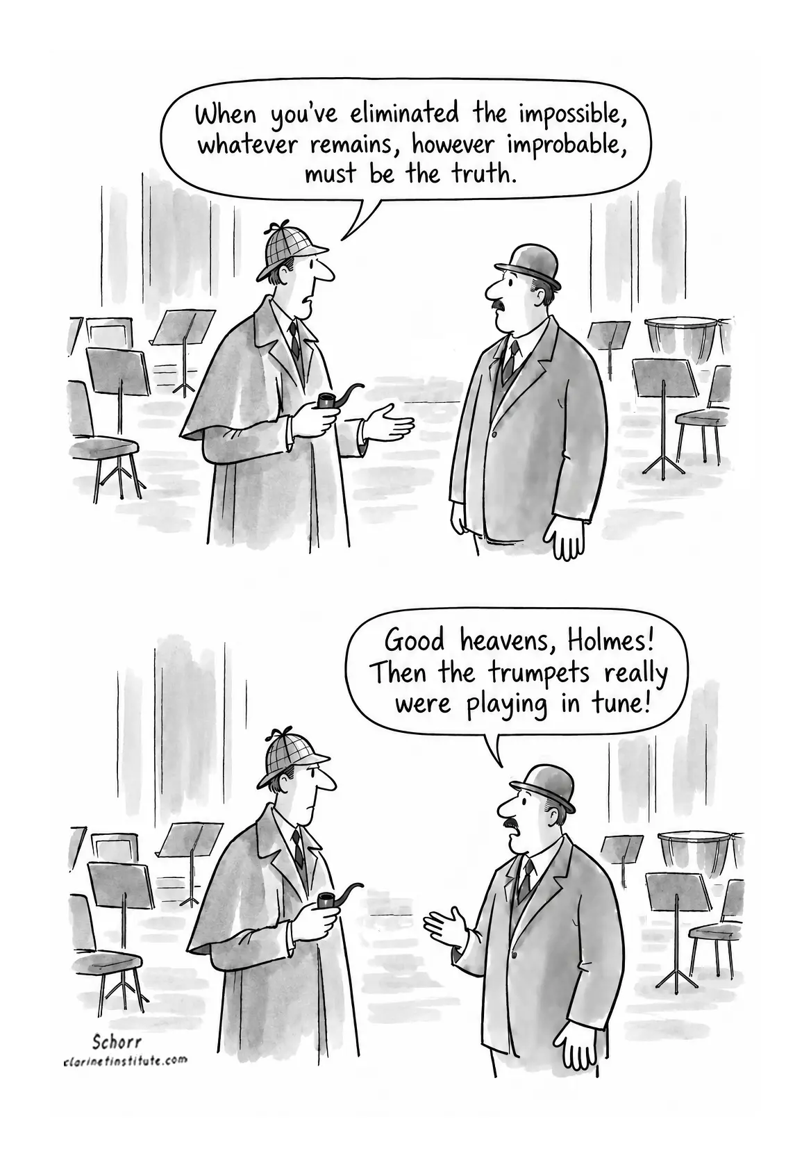 Sherlock Holmes and the In-Tune Trumpets