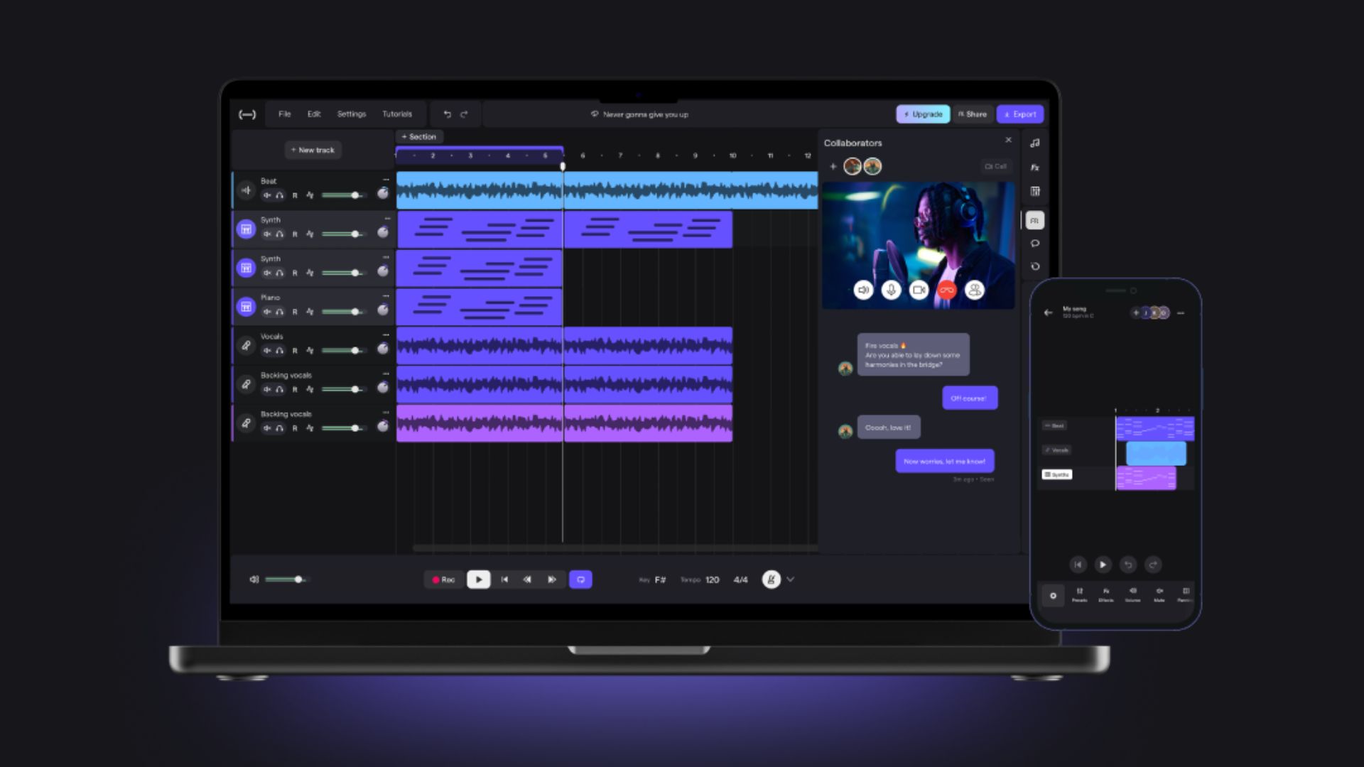Soundtrap Collab UI App UI