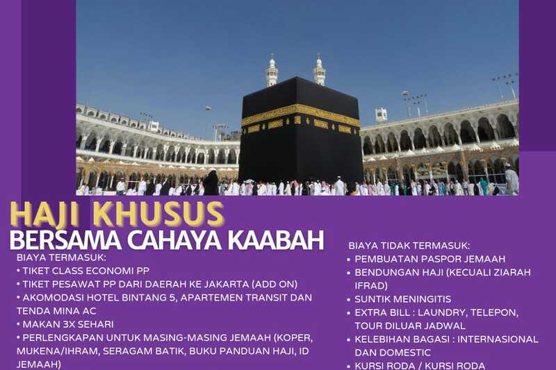 Haji Plus -Tidak Usah Bingung Lagi! Daftar Haji Cuma Disini! | Cahaya Kaabah Travel Bojongsari | 081219315458