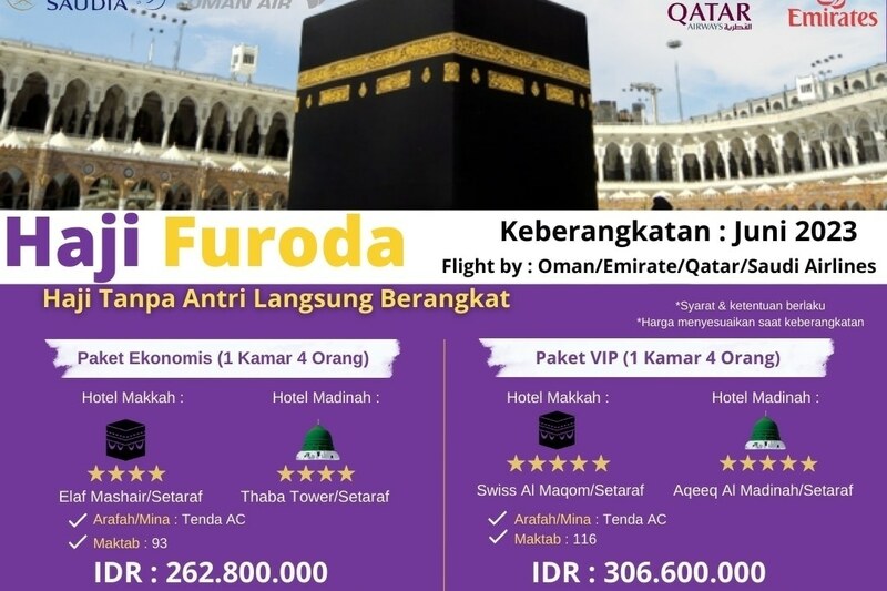 Haji Furoda - Khusus Pendaftaran Minggu Ini Dapat Harga Spesial! | Cahaya Kaabah Travel Terbaik di Samarinda | 081219315458 