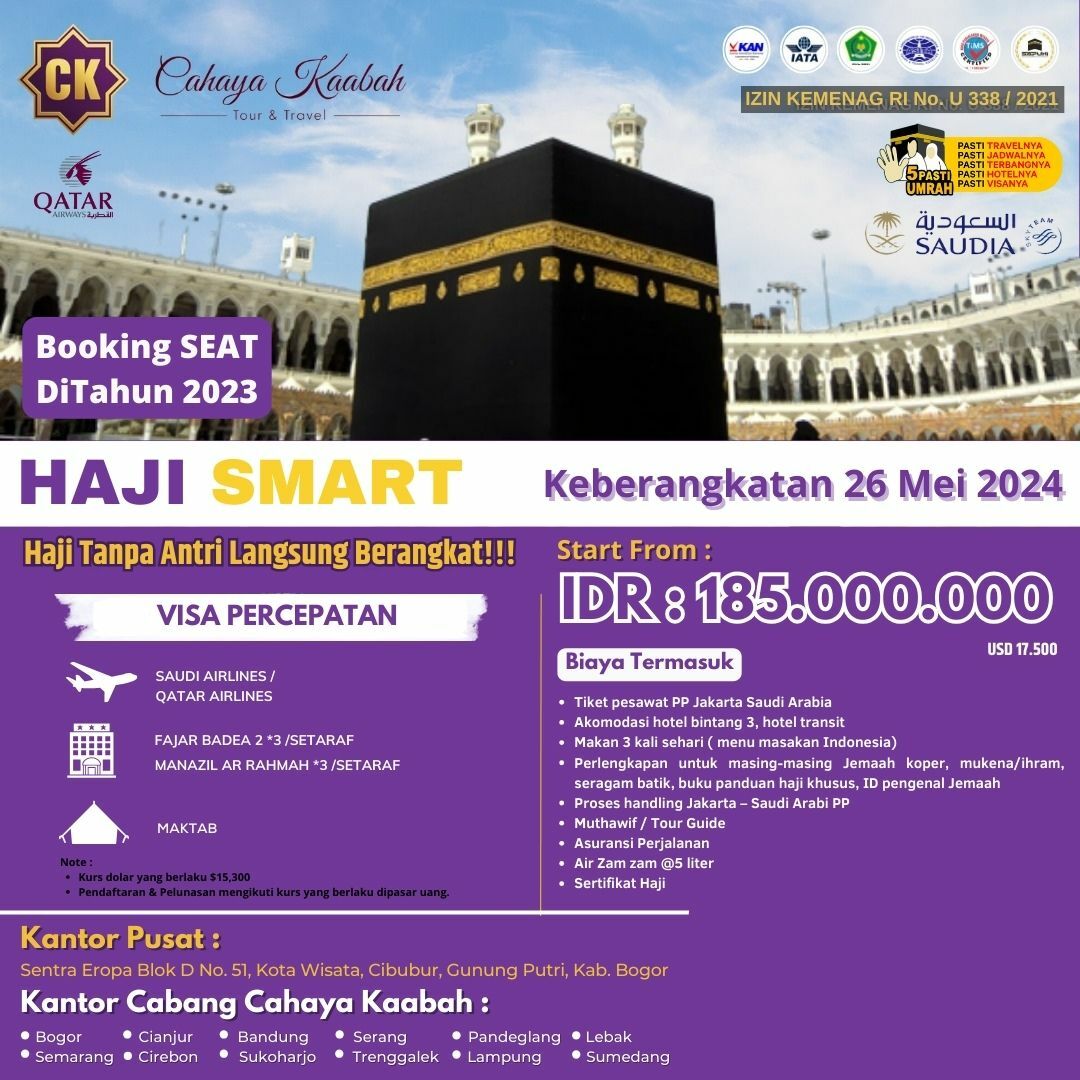 HAJI SMART TANPA ANTRI DI CIMAHI RP. 185.000.000 | HUB 0813 9809 5482 CUSTOMER SERVICE 