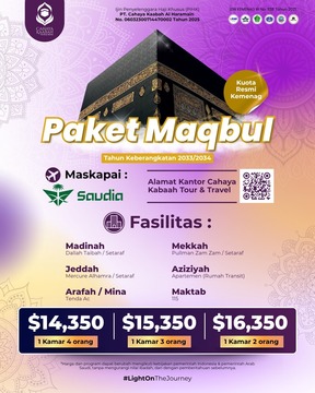 HAJI PAKET MAQBUL 2033/2034 | DI BOGOR | HUB : 0812-2003-8614 CUSTOMER SERVICE