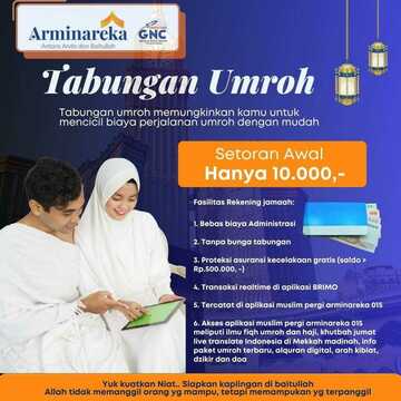 Tabungan Digital Umroh Arminareka Mulai 10 Ribuan