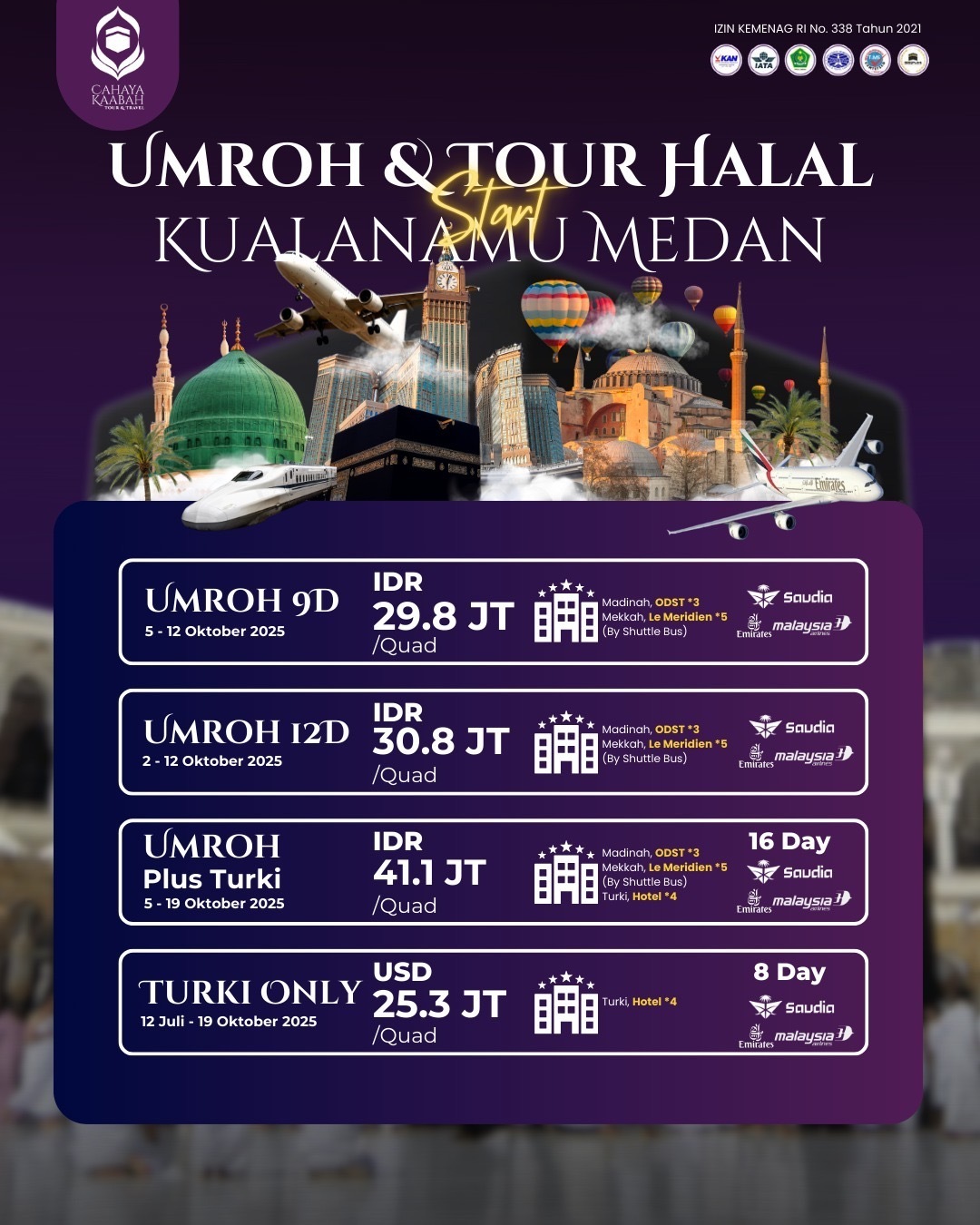 UMROH 9D 2025 | HUB : 085692463920