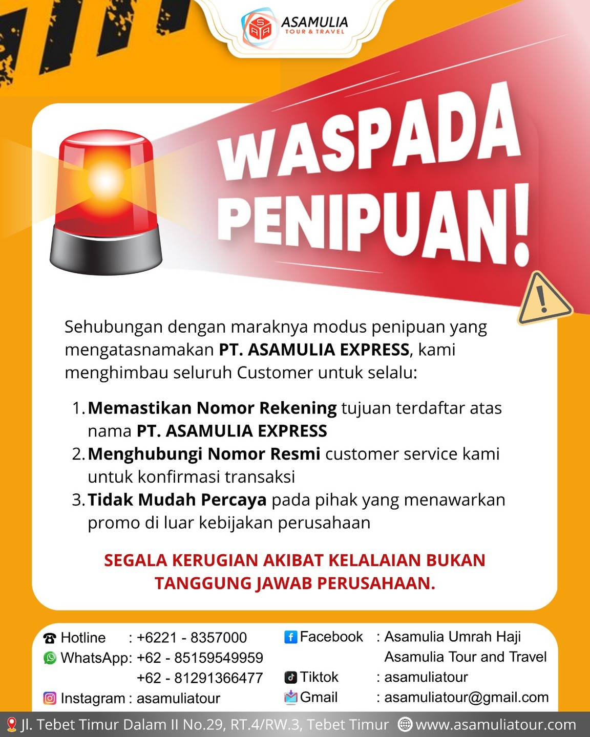 ⚠️ HATI - HATI PENIPUAN!