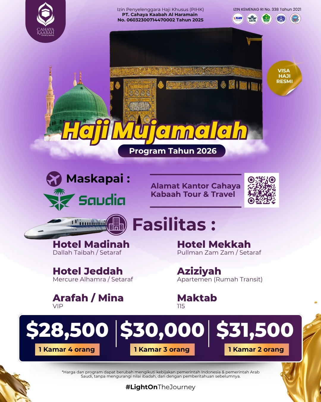 HAJI MUJAMALAH 2026 – Jalan Mulus Menuju Baitullah | CIBUBUR | HUB 0895 0888 4721 