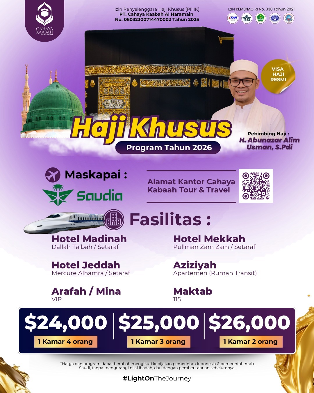 HAJI KHUSUS 2026 | Eksklusif,Tepat Waktu, Tepat Layanan, Tepat Ibadah | CIBUBUR | HUB 0895 0888 4721