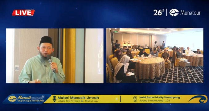 Manasik Umroh Munatour 31 Agustus 2025 Bersama Ustadz Fitri Priyanto
