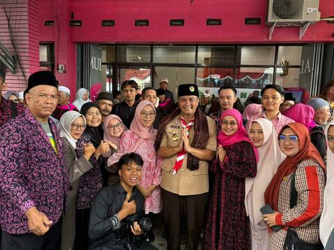 Pelepasan Jemaah Umroh 14 Agustus 2025 Dihadiri Wakil Walikota Tasikmalaya, Rd. Diky Candra Negara