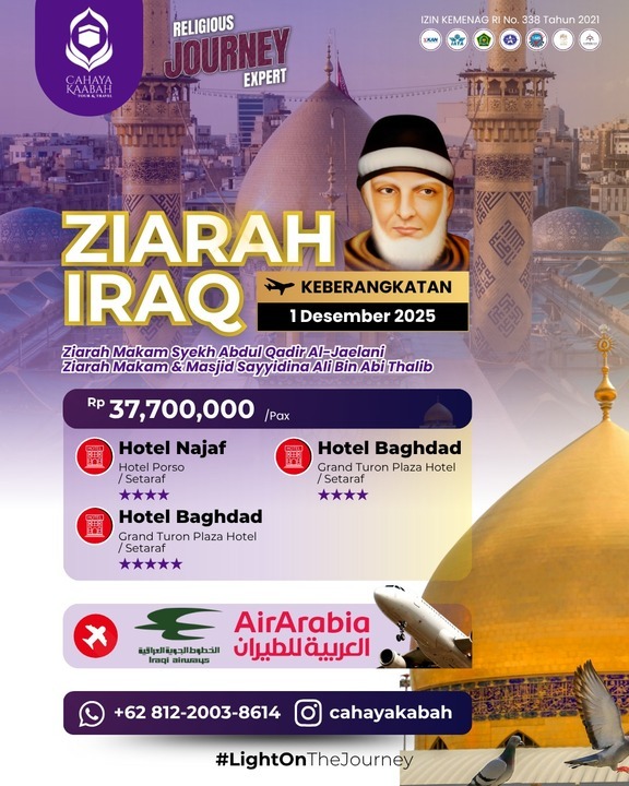Dari Medan ke Irak: Ziarah yang Mengubah Hidup, Menyaksikan Keajaiban Makam Para Sufi dan Masjid Bersejarah di Tanah Irak | Trenggalek | Hub : 085692463920