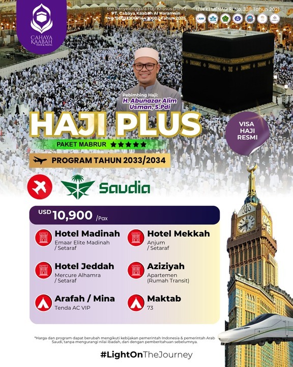 HAJI PLUS PAKET MABRUR 2033/2034 | SERANG | HUB : 085692463920 HAJI PLUS PAKET MABRUR 2033/2034 | SERANG | HUB : 085692463920