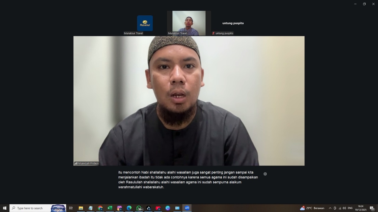 Kajian Pra Umroh Munatour Jadi Bukti Komitmen Bimbingan Ibadah Jamaah