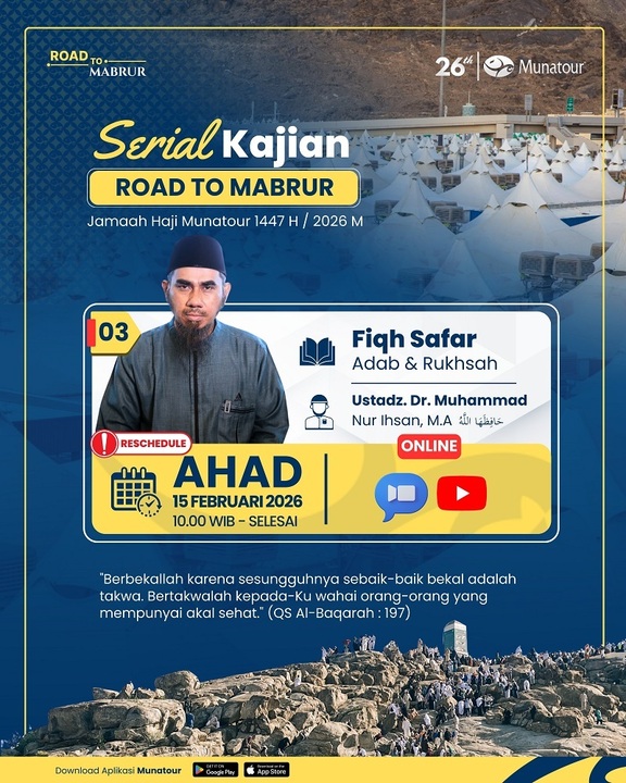 Bekal Fiqh Safar Haji Bersama Ustadz Dr. Muhammad Nur Ihsan, M.A.