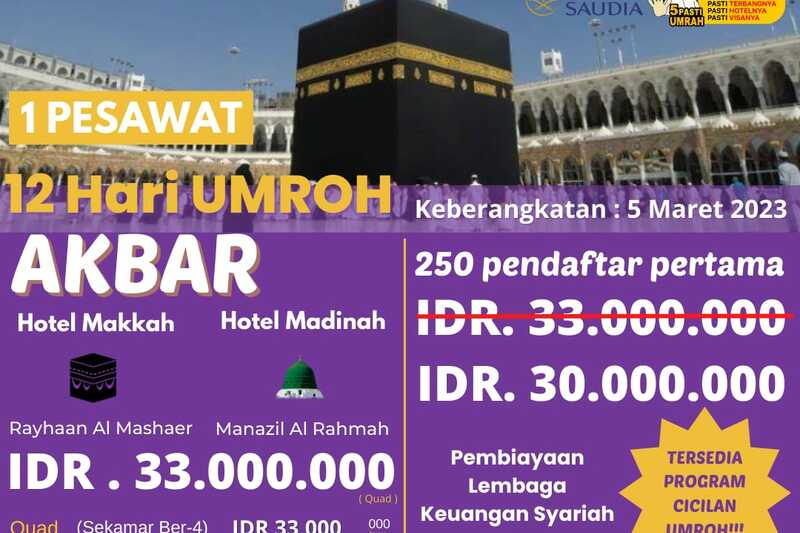 Travel Umroh Akbar Terbaik Di Tranggelek 2023 | Cahayakabah |081219315458