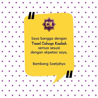 Apa Kata Bambang Soetjahyo Tentang Cahaya Kaabah ? 