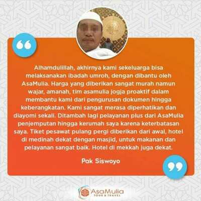 TESTIMONI JAMAAH PAK SISWOYO