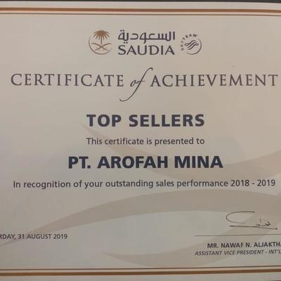 Prestasi Saudi Arabia Top Seller