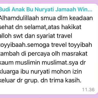 Testimoni Jama'ah Ibu Nuryanti