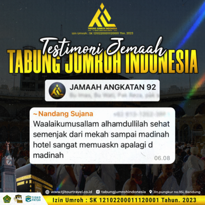 Testimoni Jemaah Umroh Angkatan 92