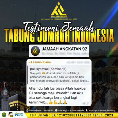 Testimoni Jemaah Umroh Angkatan 92