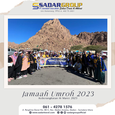 Rombongan Jamaah Umroh 16 Maret 2023 PT. SAHABAT DUA ARAH ( SADAR GROUP ) 